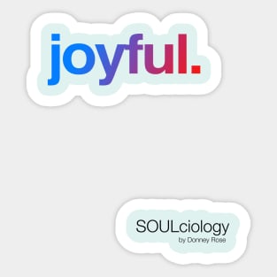 joyful. Sticker